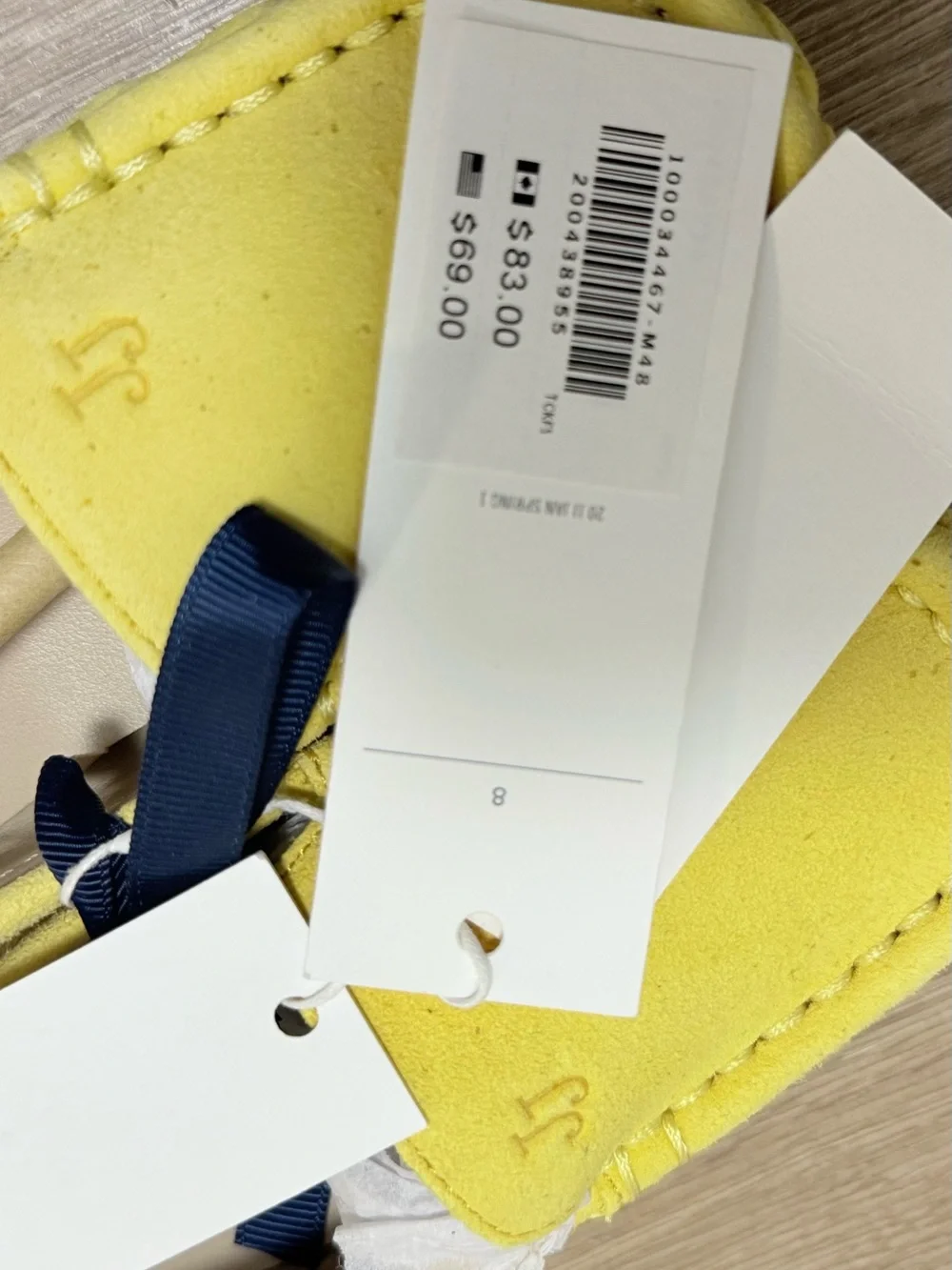 Janie and Jack Yellow Suede Moccasins for Kids
